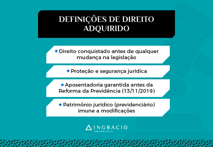 Definições de direito adquirido