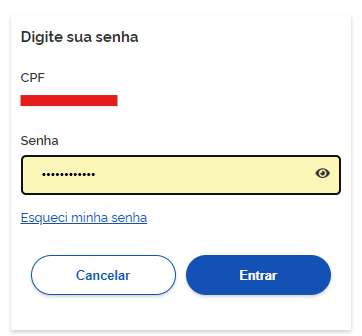 entrar no meu inss: senha