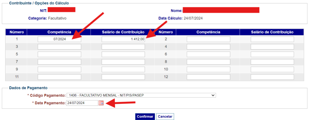 como gerar a guia da previdência social (GPS) pelo Sistema de Acréscimos legais (SAL) como segurado facultativo