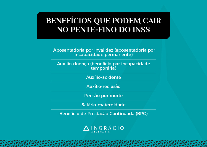 benefícios que podem cair no pente-fino do INSS