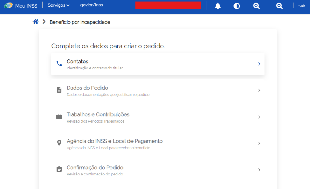 passo a passo pedir beneficio por incapacidade meu inss