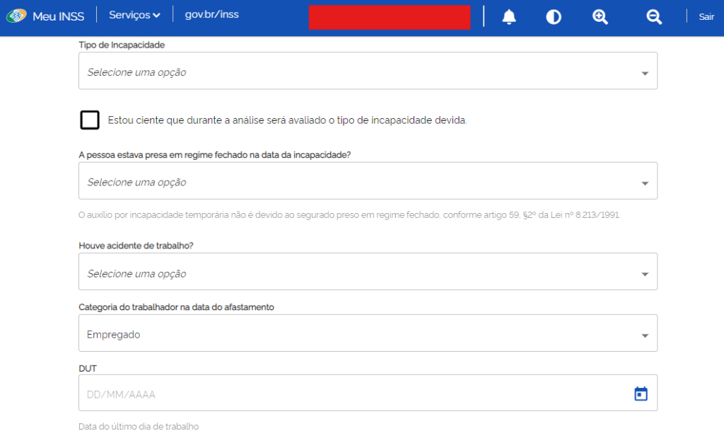 passo a passo pedir beneficio por incapacidade meu inss