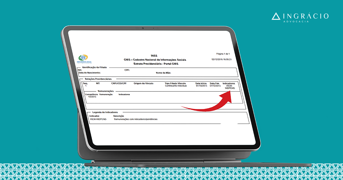 IREM-INDPEND: Como resolver esse indicador no CNIS?